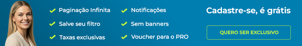 Benefícios de criar conta - Acesse taxas exclusivas